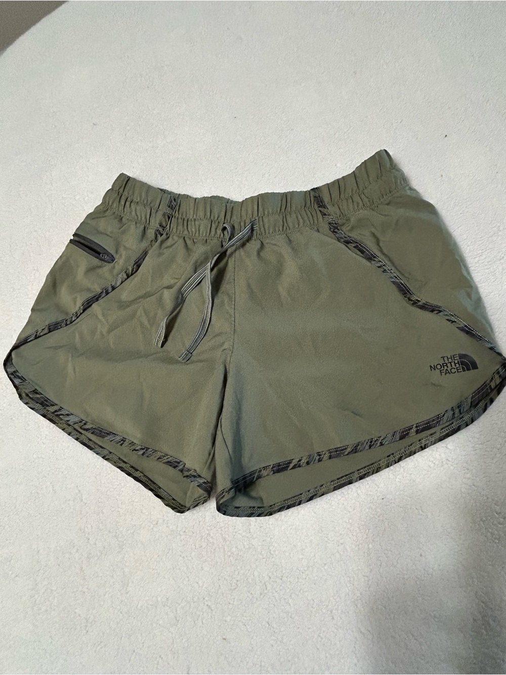 The North Face Women's Olive Athletic Running Shorts